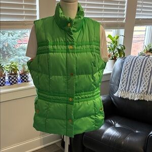 Lilly Pulitzer Green Puffer Vest